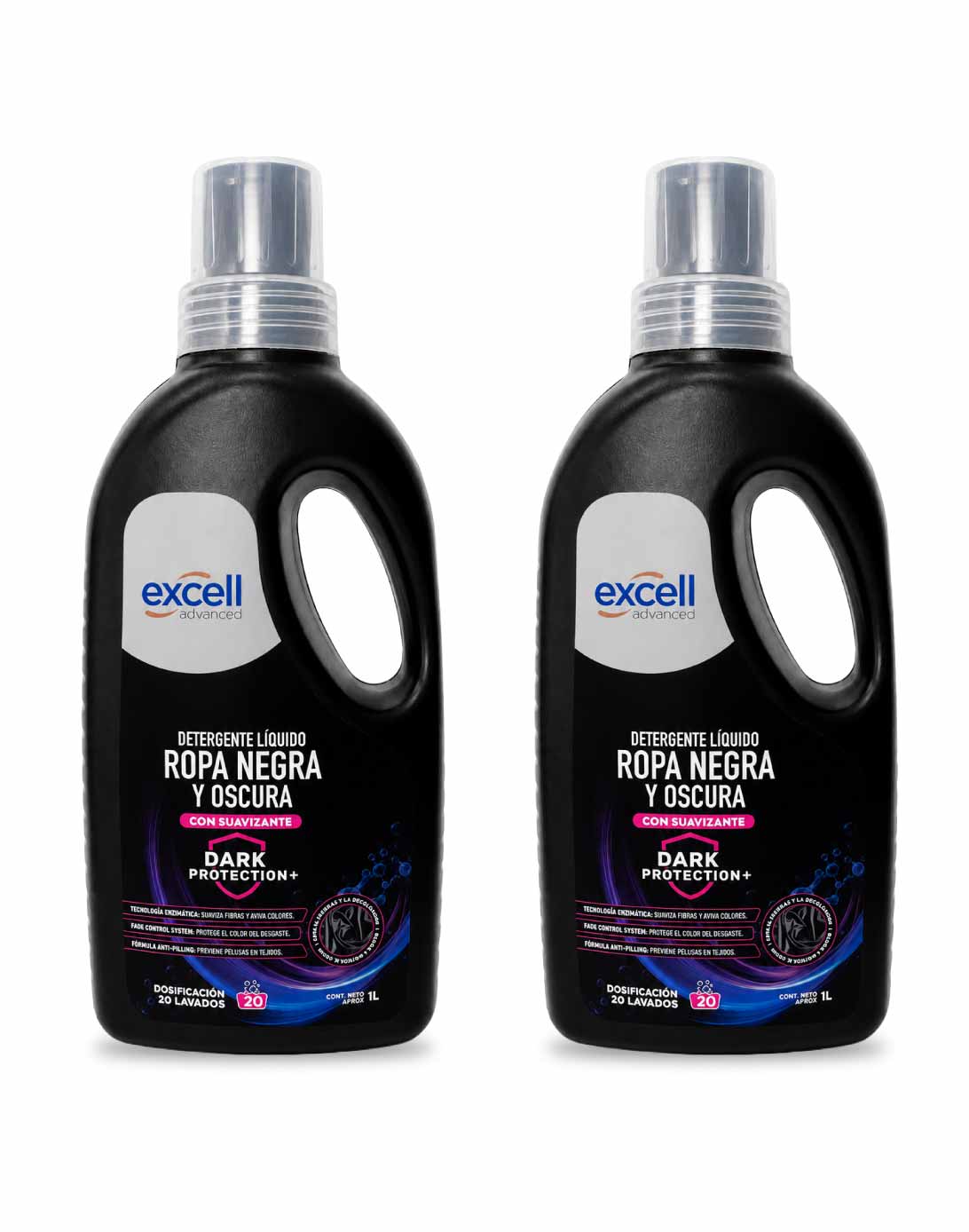 Excell Detergente ropa negra y oscura 2 x 1 L