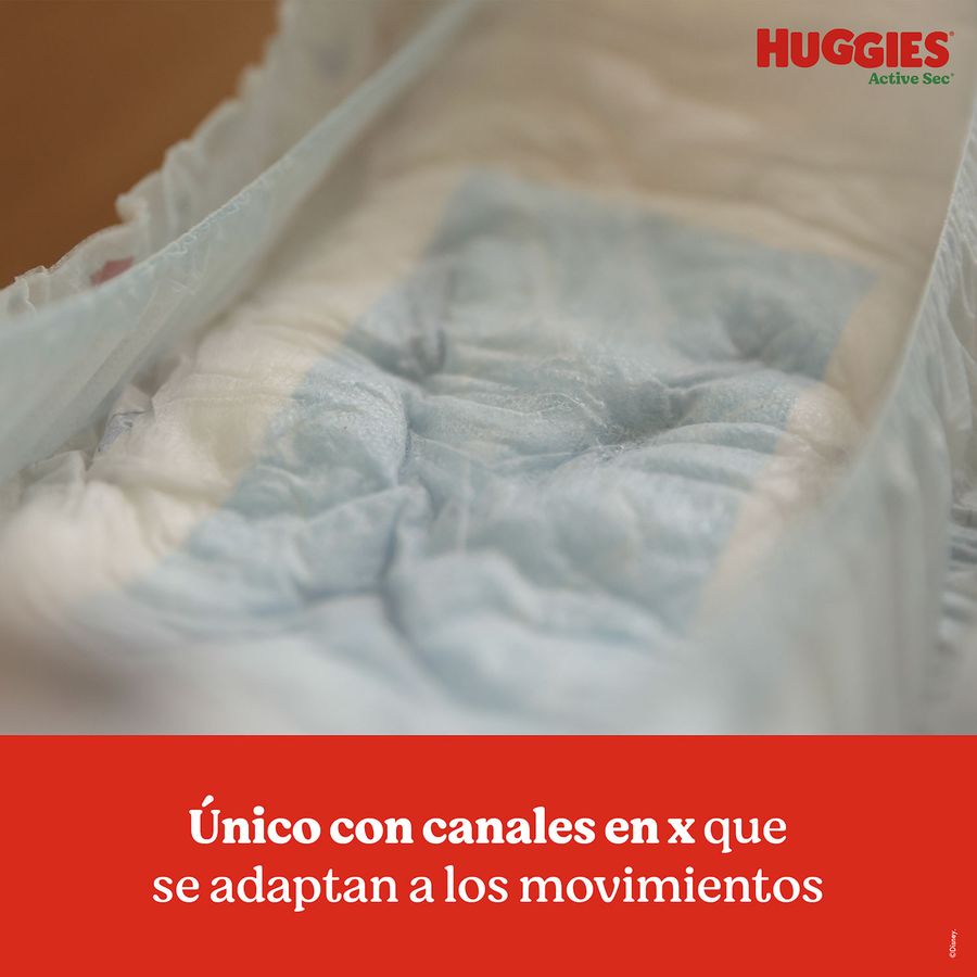 Huggies Pañales Bebé Active Sec XXXG 48 unid