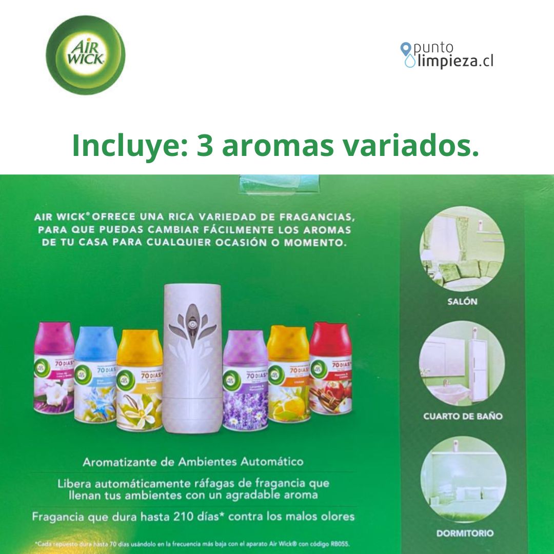 Airwick Freshmatic Full Aparato con 3 recargas 1kit