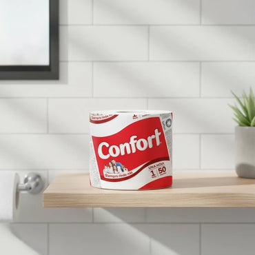 Confort Papel Higiénico Fajilla Una Hoja 50 metros 1 MANGA
