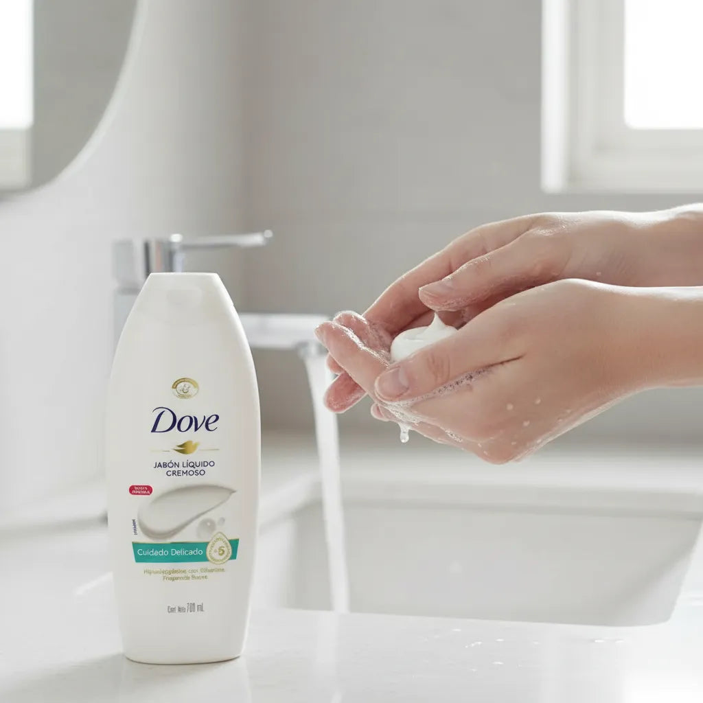 Dove Jabón Líquido Cremoso Cuidado Delicado 700 ml
