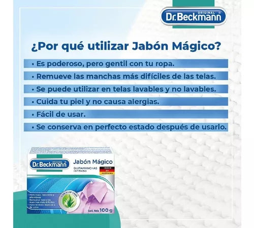 Dr. Beckmann Jabón Mágico 3 x 100 gr - Puntolimpieza