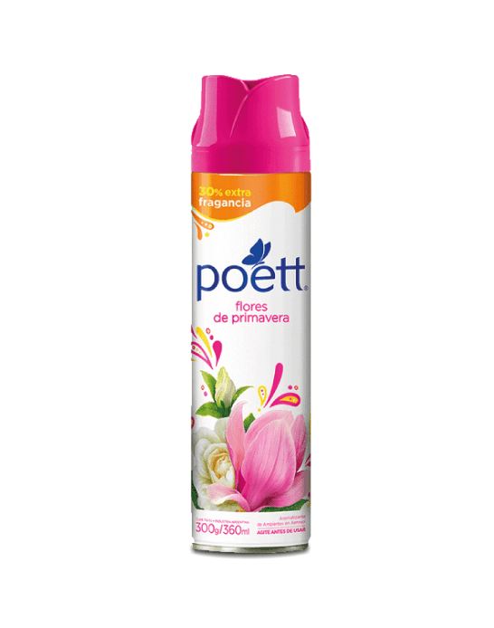 Poett Spray Ambiental Flores de Primavera 360 cc - Puntolimpieza