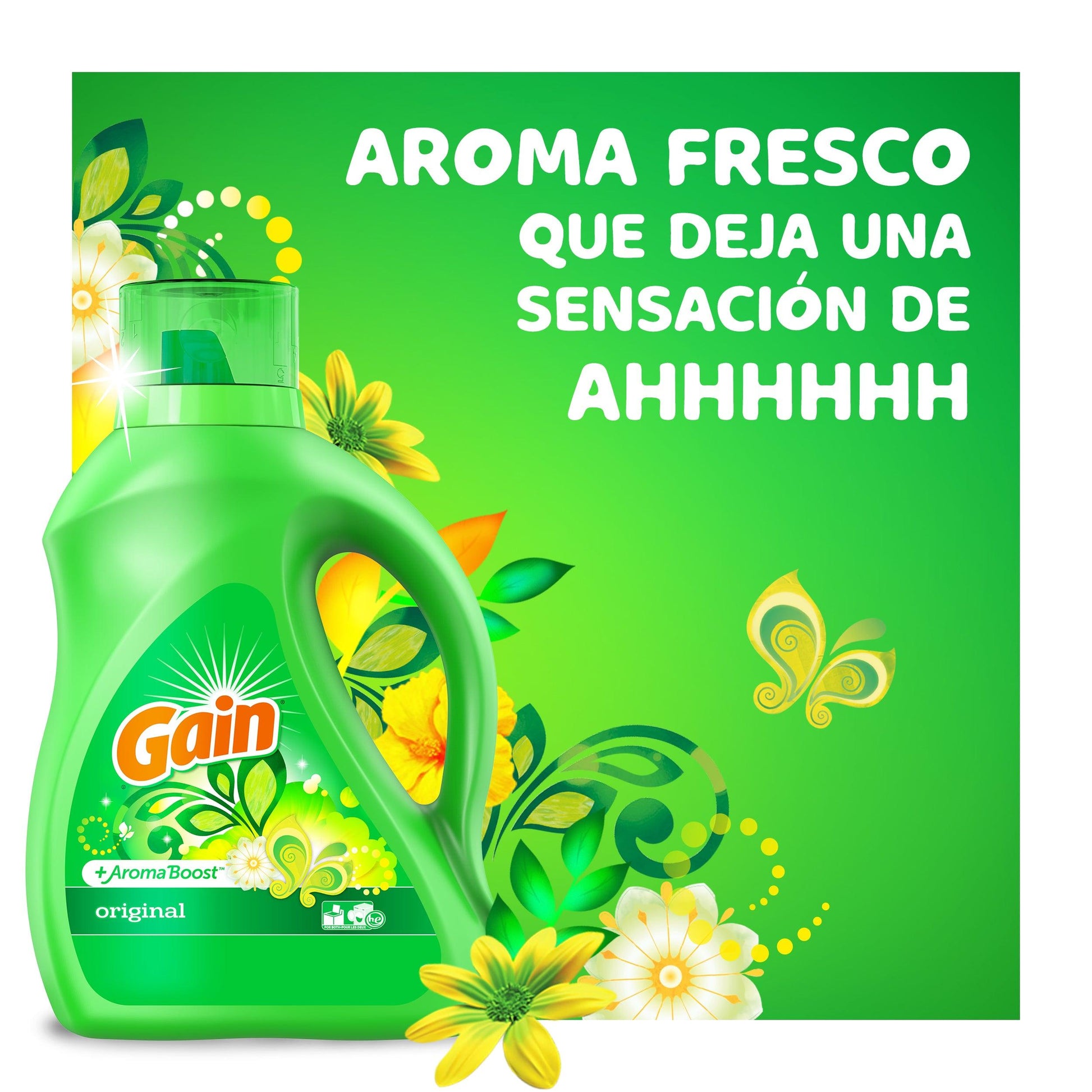 Gain Detergente Líquido Concentrado Moonlight Breeze 2,72 L - Puntolimpieza