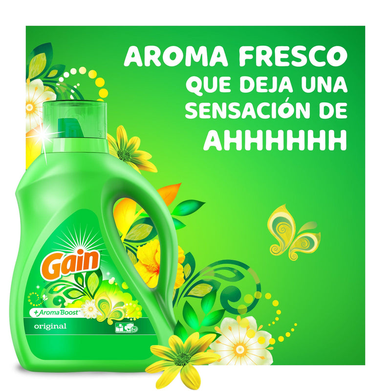 Gain Detergente Líquido Concentrado Island Fresh 2,72 L - Puntolimpieza