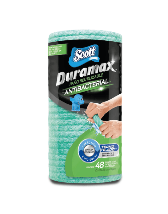 Scott Paño Duramax Reutilizable Antibacterial 48 unid - Puntolimpieza