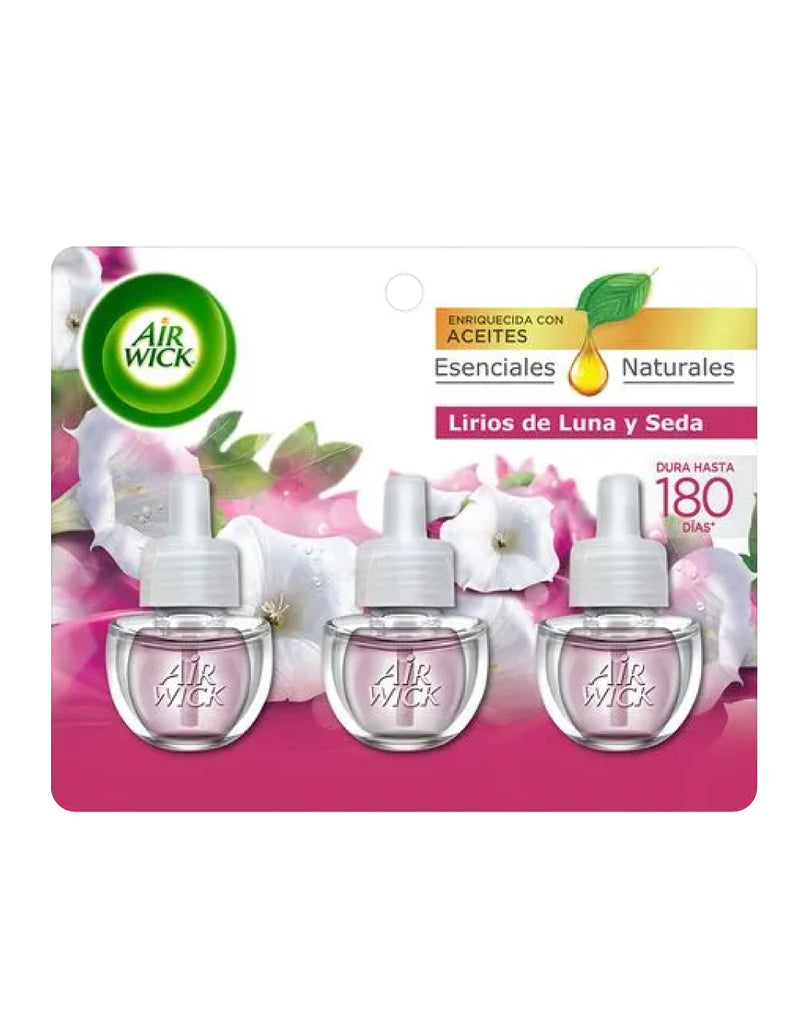 AirWick Recarga Desodorante Electrico Lirios 3 unid - Puntolimpieza