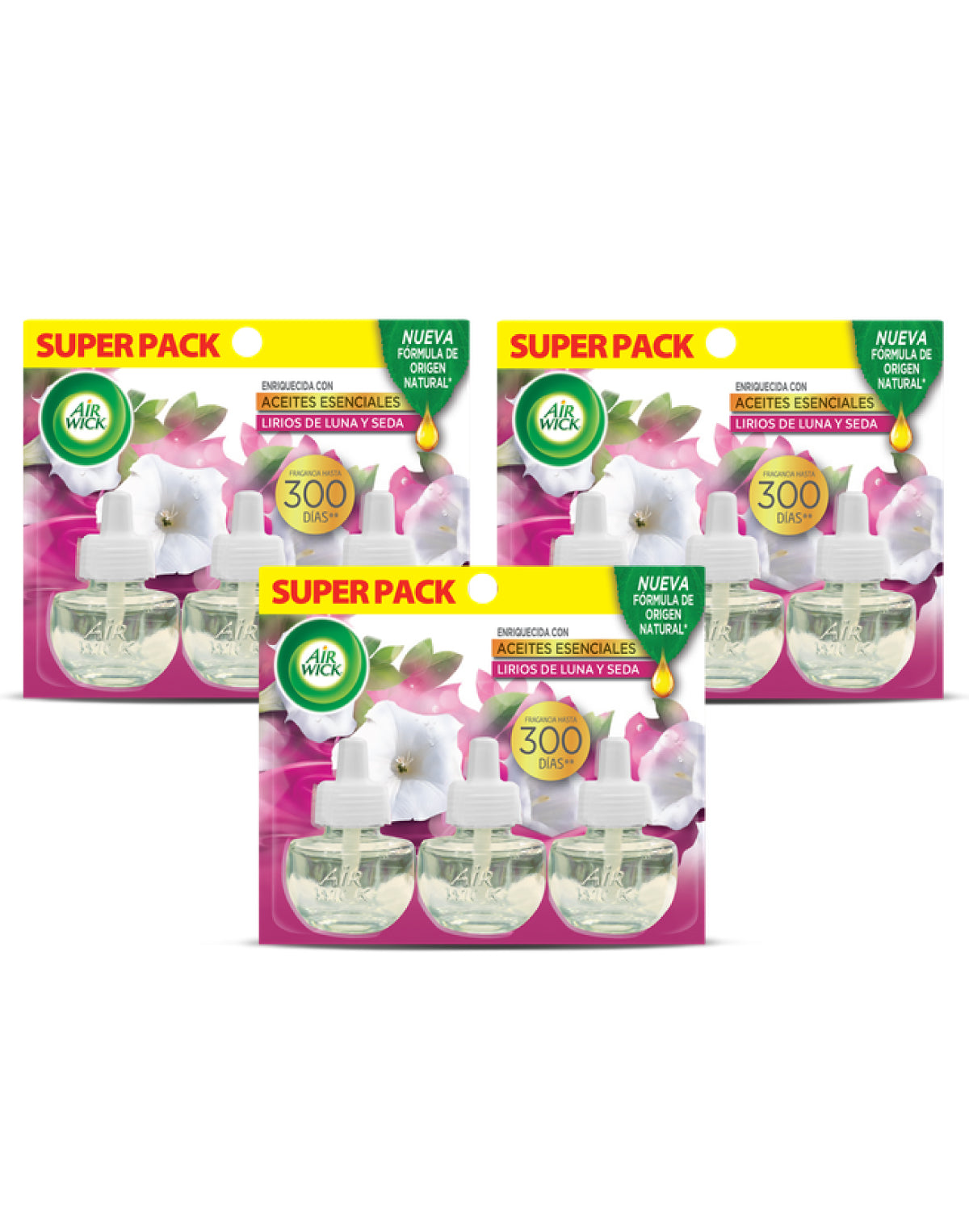 AirWick Recarga Desodorante Electrico Lirios 3 x 3 unid - Puntolimpieza
