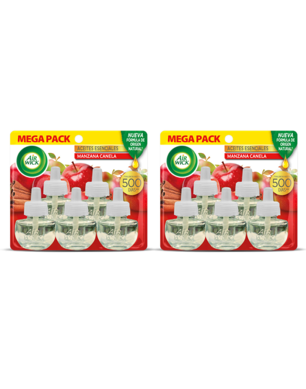 AirWick Recarga Desodorante Electrico Manzana Canela 2 x 5 unid - Puntolimpieza