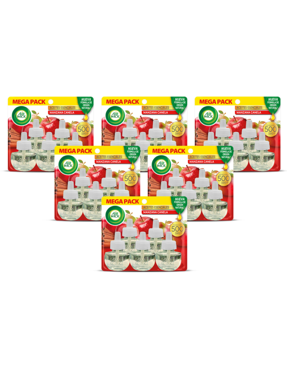 AirWick Recarga Desodorante Electrico Manzana Canela 6 x 5 unid - Puntolimpieza