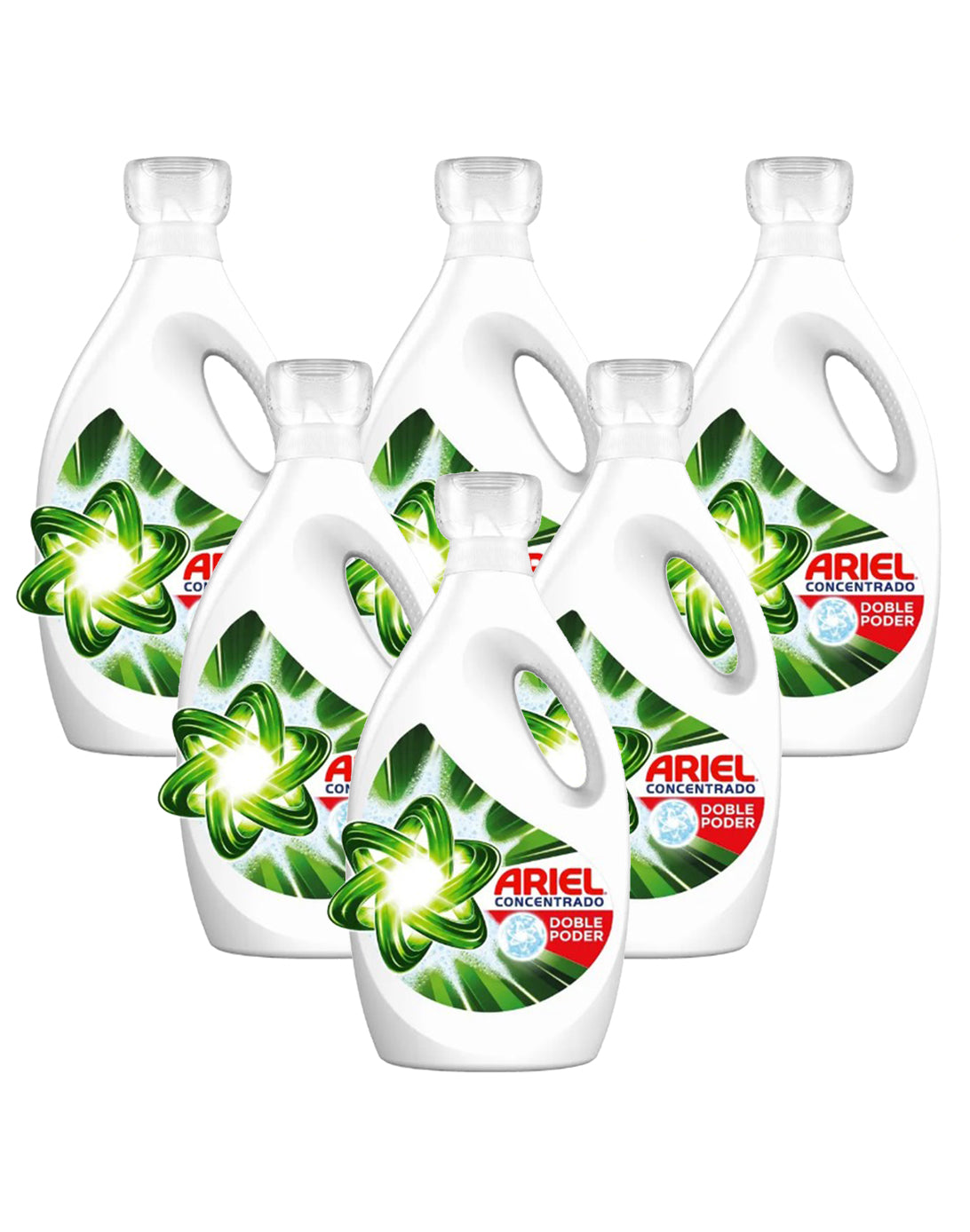 Ariel Power Liquid Detergente líquido concentrado 6 x 1,8 L - Puntolimpieza