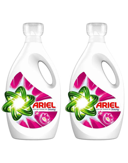 Ariel Power Liquid Detergente liquido concentrado + Toque Downy 2 x 1,8 L - Puntolimpieza