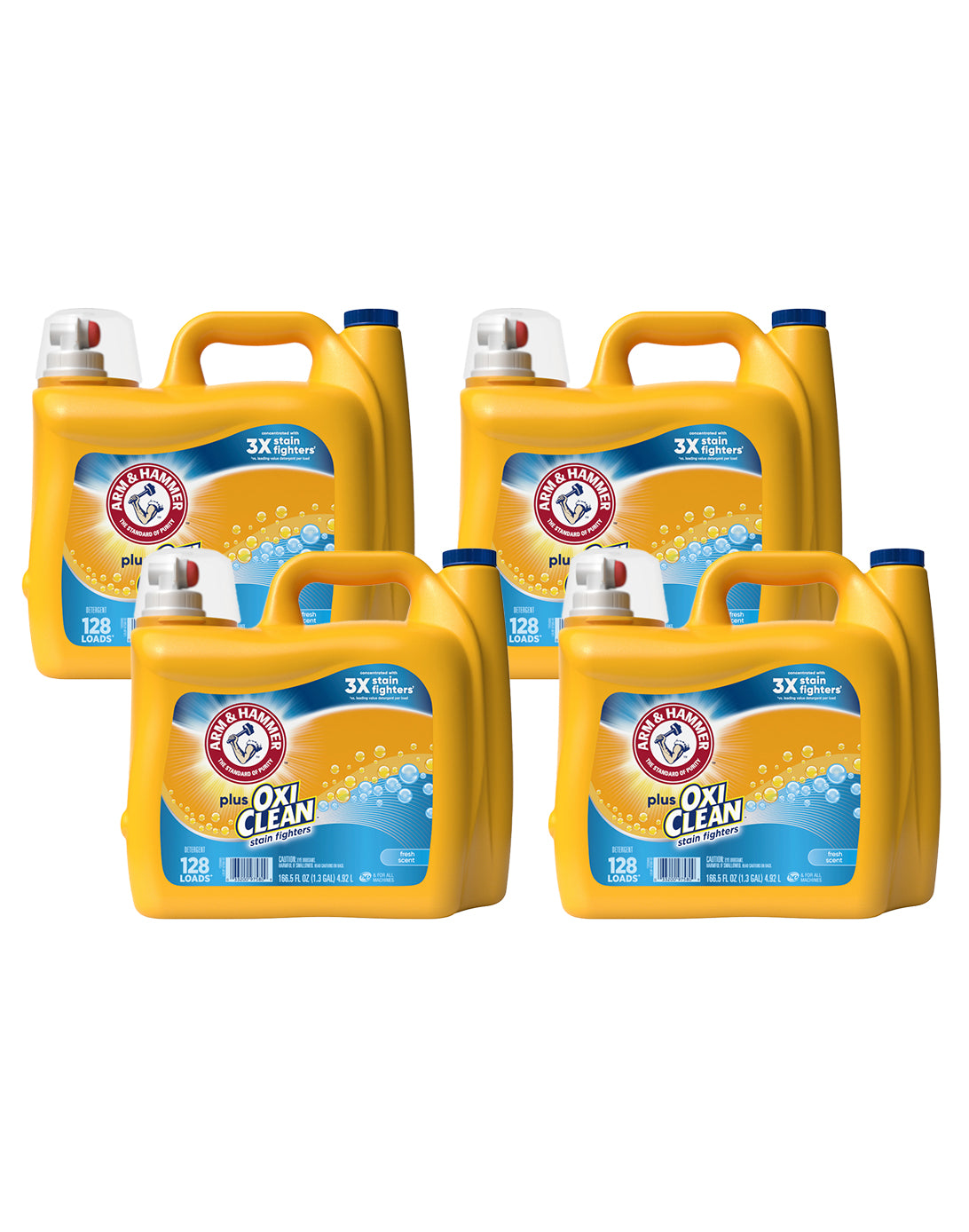Arm & Hammer Detergente líquido Plus OxiClean 4 x 4920 ml - Puntolimpieza