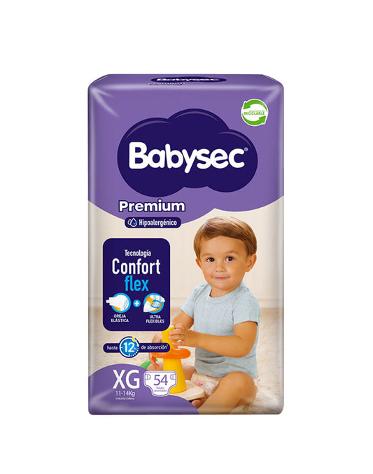 Babysec Pañales Bebé Premium XG 54 unid - Puntolimpieza
