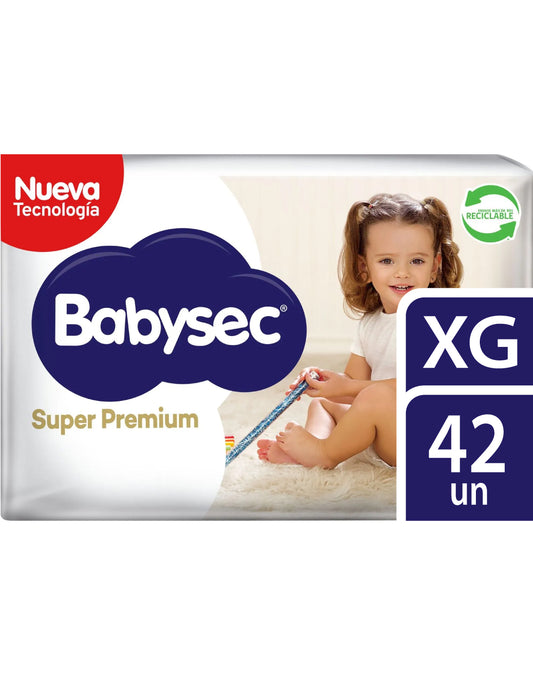 Babysec Pañales Bebé Super Premium XG 3 x 14 unid - Puntolimpieza