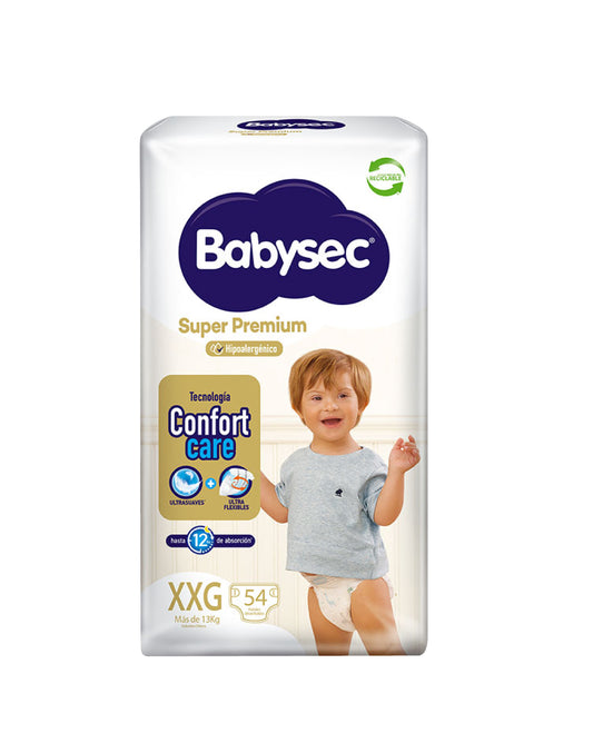 Babysec Pañales Bebé Super Premium XXG 54 unid - Puntolimpieza