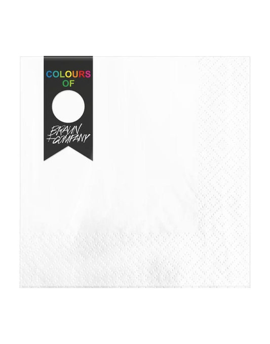 Braun Company Servilleta Mesa Triple Hoja Blanco 20 unid - Puntolimpieza