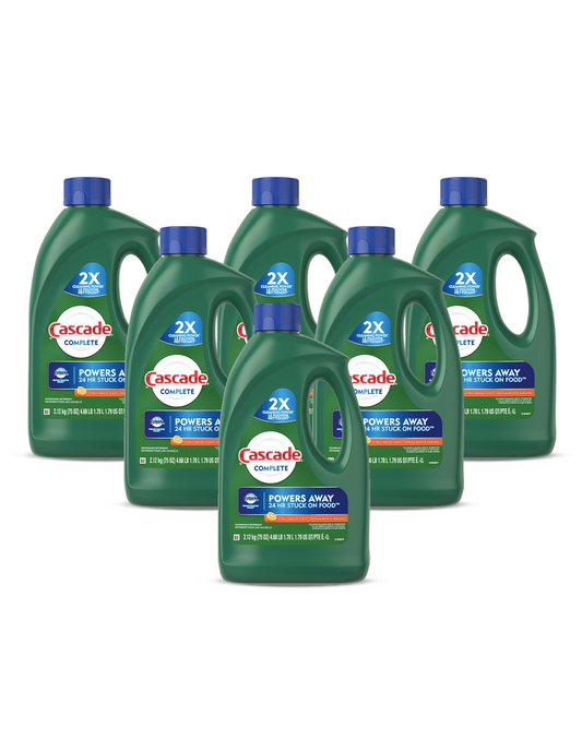 Cascade Detergente Lavavajilla Complete Gel 6 x 2,12 kg - Puntolimpieza