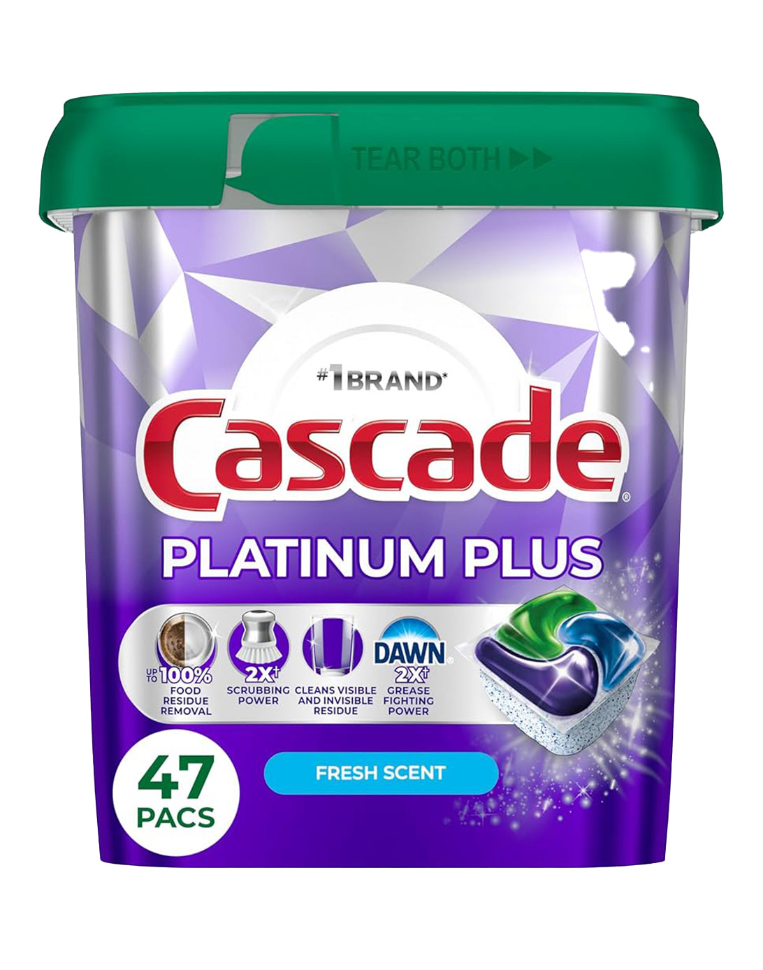 Cascade Detergente Lavavajilla Platinum Plus Fresh 47 unid - Puntolimpieza