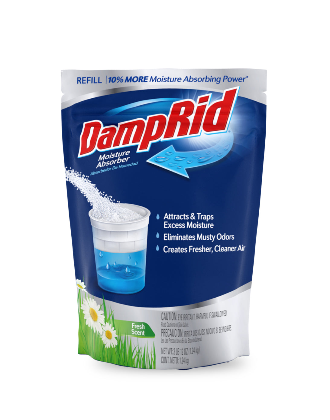DampRid Recarga Absorbente Humedad Rellenable Aroma Fresh 1,24 kg - Puntolimpieza
