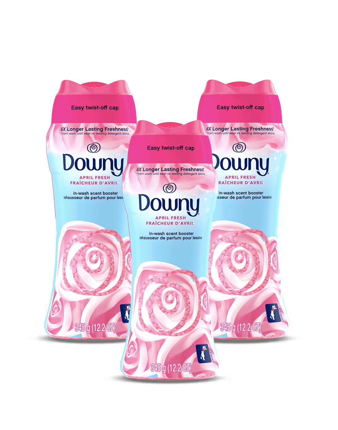 Downy Perlas de Perfume April Fresh Protect 3 x 345 gr - Puntolimpieza