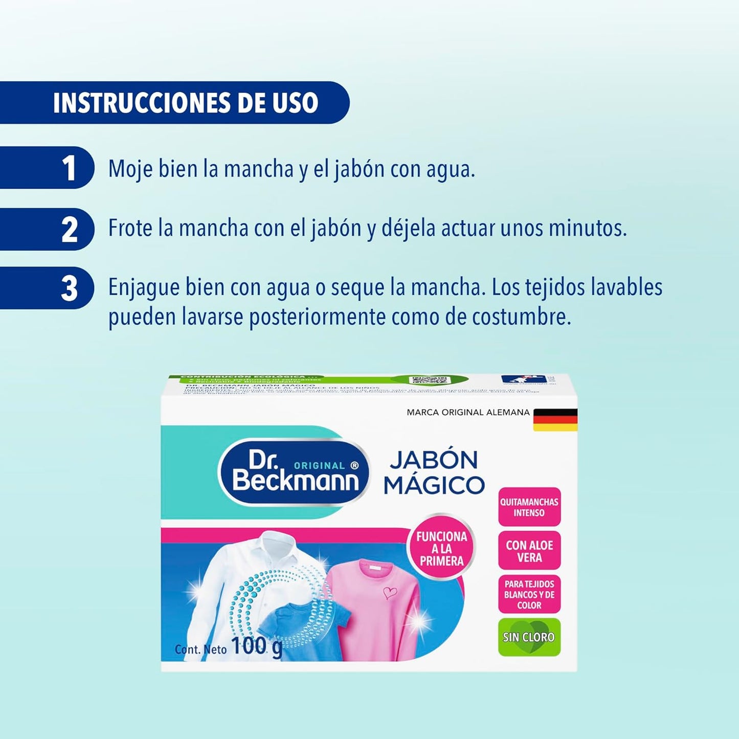 Dr. Beckmann Jabón Mágico 3 x 100 gr - Puntolimpieza