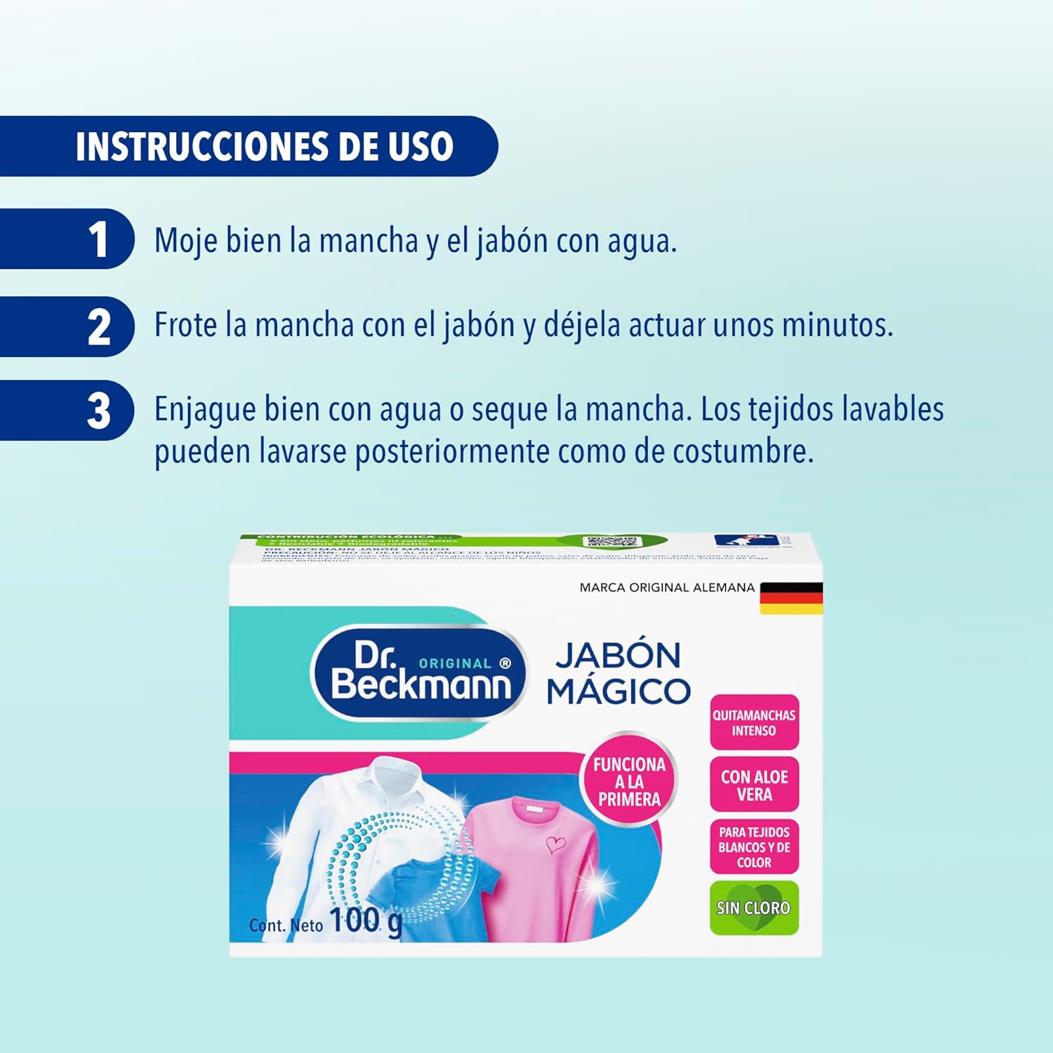 Dr. Beckmann Jabón Mágico 3 x 100 gr - Puntolimpieza