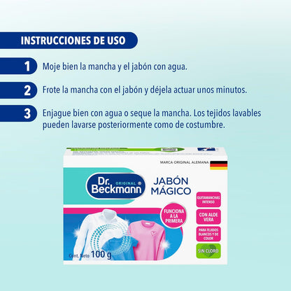 Dr. Beckmann Jabón Mágico 3 x 100 gr - Puntolimpieza