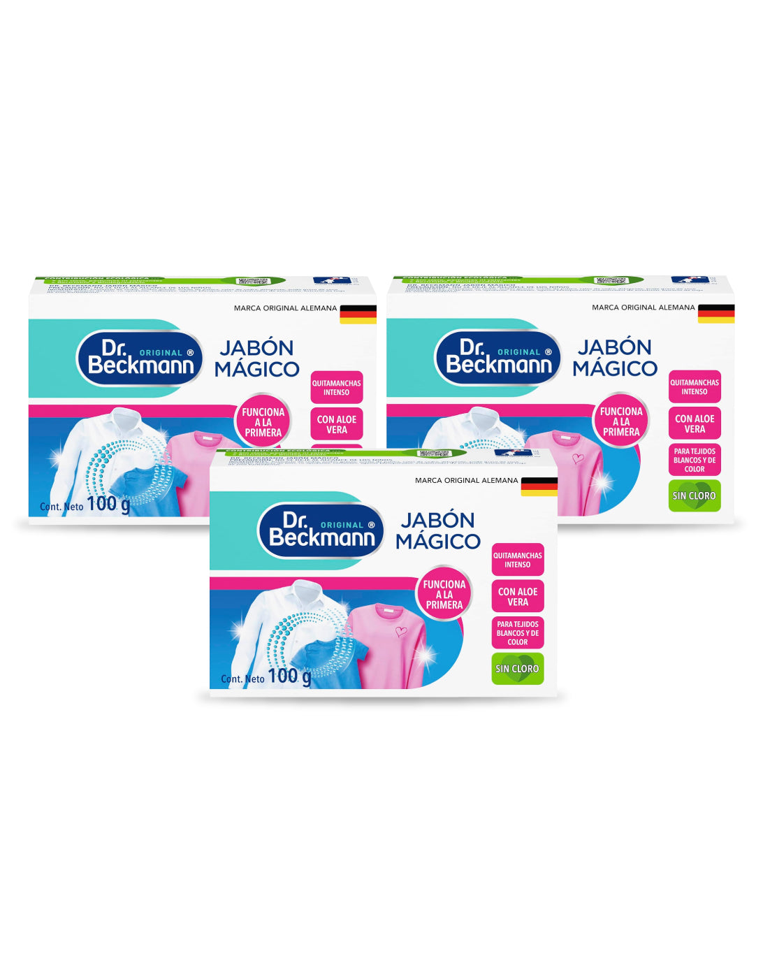 Dr. Beckmann Jabón Mágico 3 x 100 gr - Puntolimpieza