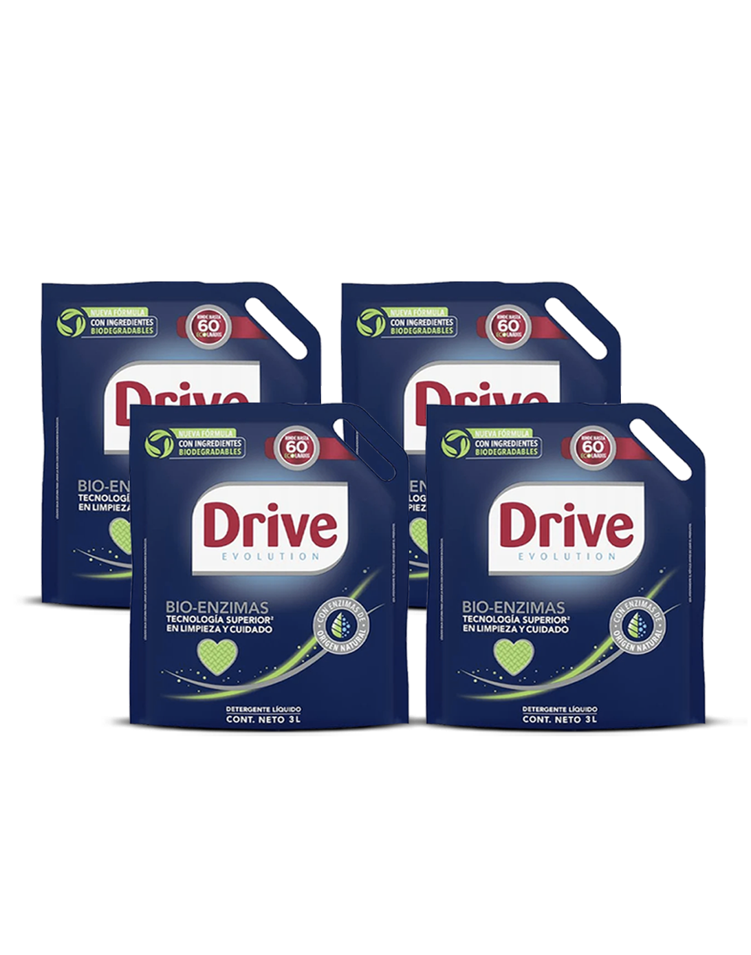 Drive Detergente Liquido Perfect Results Doypack 4 x 3 L - Puntolimpieza