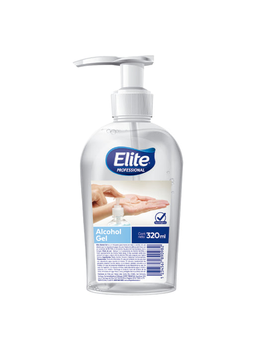 Elite Alcohol Gel Botella 320 cc - Puntolimpieza