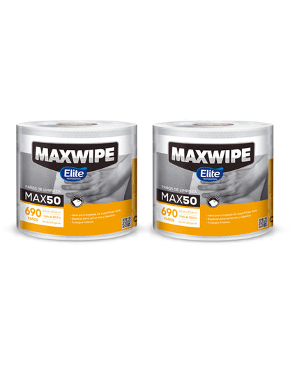 Elite Maxwipe Paños de Limpieza MAX50 2 x 690 unid - Puntolimpieza