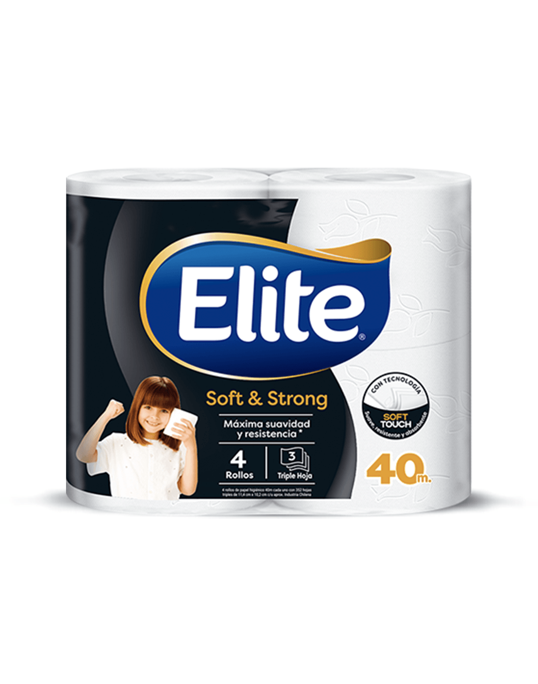 Elite Papel Higienico Triple Hoja Soft & Strong 40 metros 4 rollos - Puntolimpieza