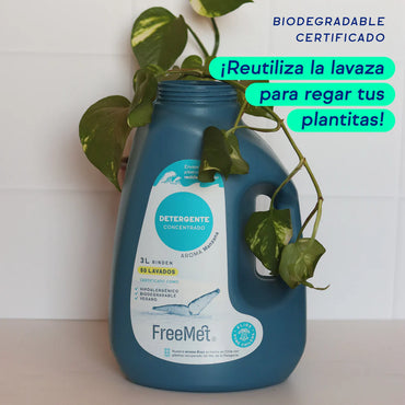 Freemet Detergente liquido concentrado 4 x 3 L - Puntolimpieza