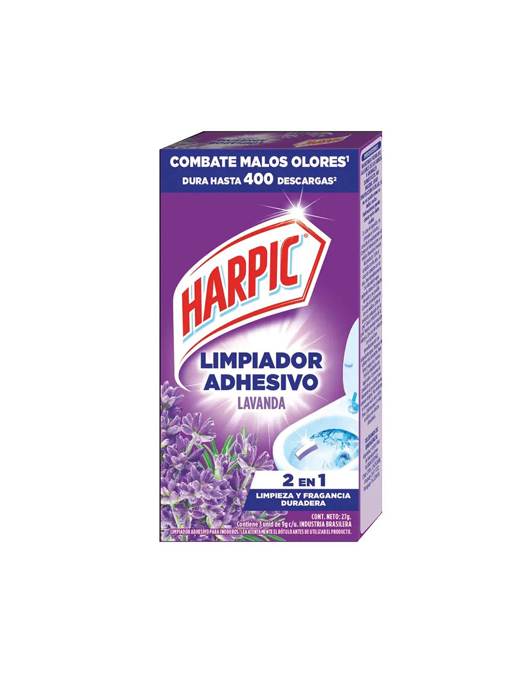 Harpic Limpiador WC adhesivo Lavanda 3 unid - Puntolimpieza