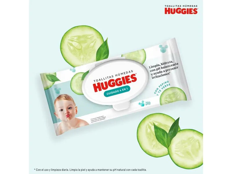 Huggies Toallas Húmedas 5 x 80 unid - Puntolimpieza