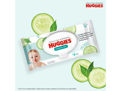 Huggies Toallas Húmedas 5 x 80 unid - Puntolimpieza