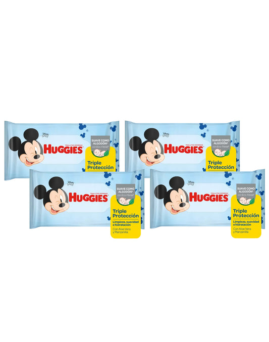 Huggies Toallas Húmedas Mickey 4 x 80 unid - Puntolimpieza