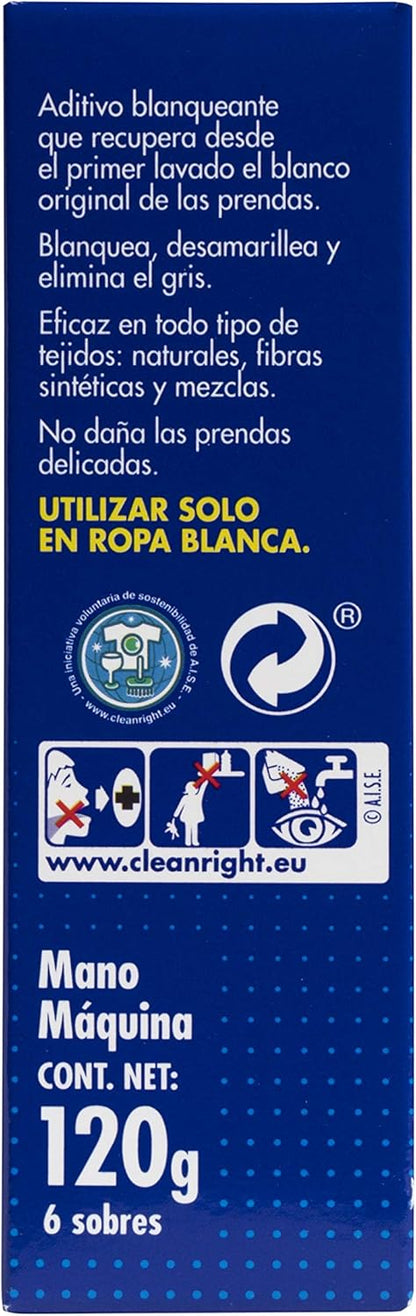 Iberia Blanco Nuclear Blanqueante en sobre 6 unid de 20 gr - Puntolimpieza