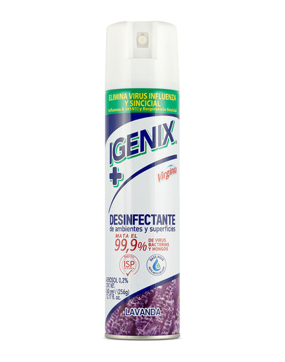 Igenix Desinfectante de ambiente y superficie Lavanda 360 cc - Puntolimpieza