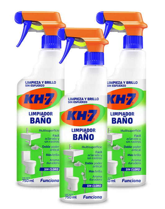 KH-7 Limpiador Baño Gatillo 3 x 750 cc - Puntolimpieza
