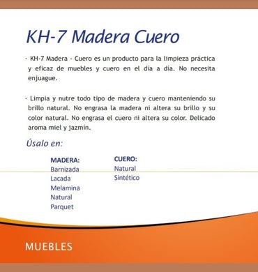 KH-7 Madera y Cuero 3 x 750 cc - Puntolimpieza