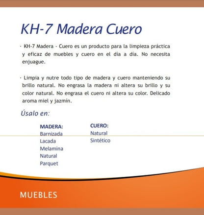 KH-7 Madera y Cuero 3 x 750 cc - Puntolimpieza