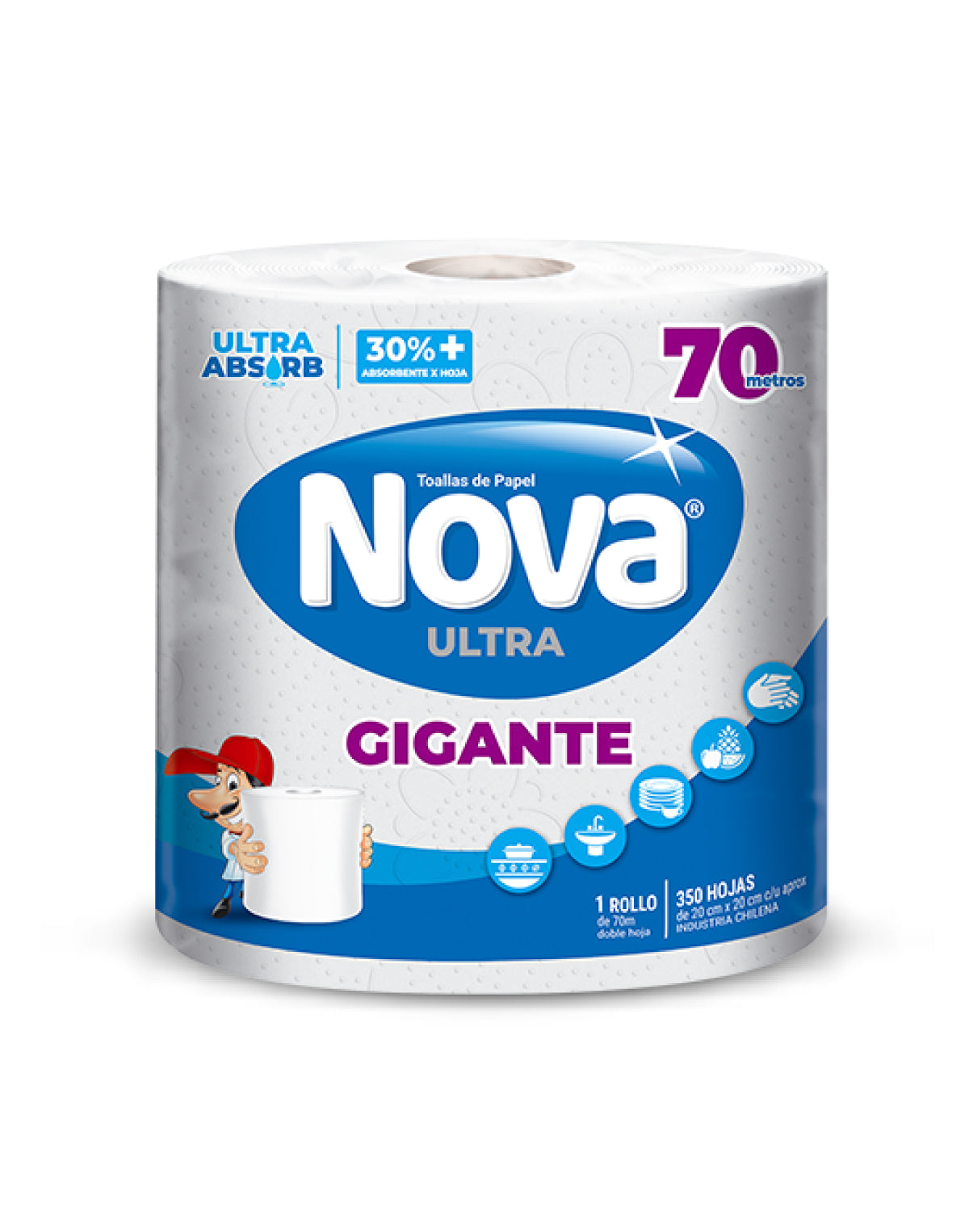 Nova Toalla Gigante doble hoja 70 m - Puntolimpieza