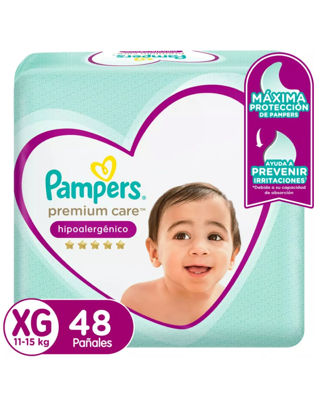 Pampers Pañales Bebé Premium Care XG 3 x 16 unid - Puntolimpieza