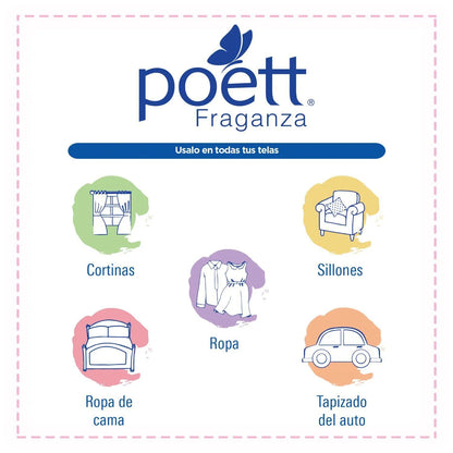 Poett Aromatizante de Telas Fraganza Sedosa Primavera 250 cc
