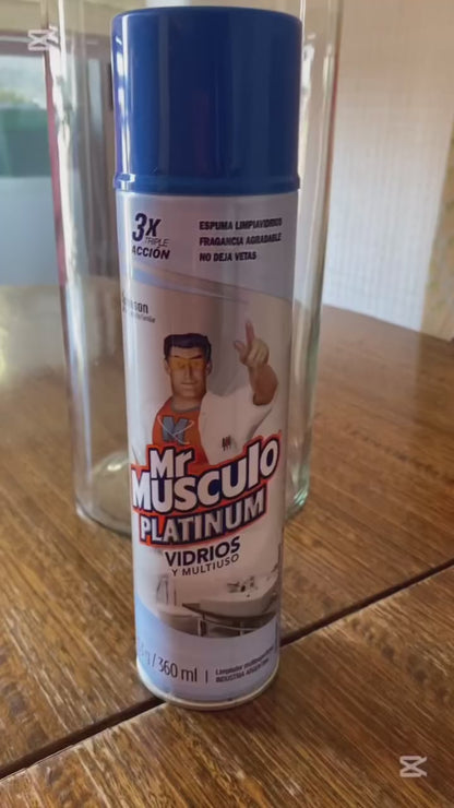 Mr Musculo Limpia vidrios espuma Platinum 360 ml