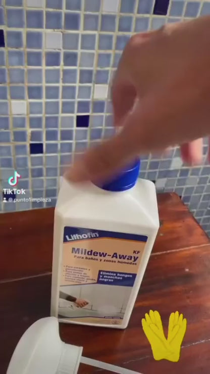 Pack Mildew Away + Cepillos de Limpieza Delgado Cerdas Duras 500 cc + 2 unid