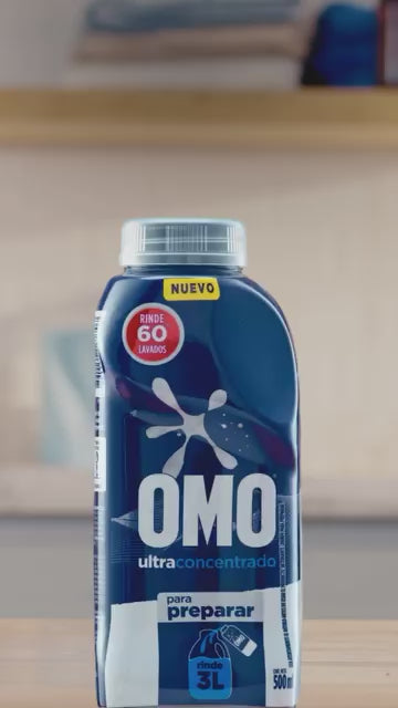 Omo Detergente Líquido Para Diluir 6 x 500 cc