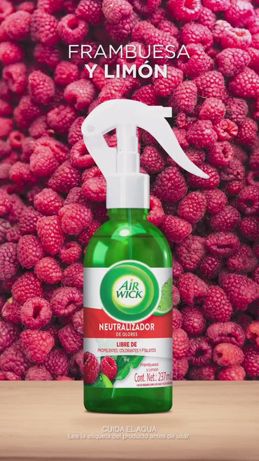 AirWick Spray Neutralizador Frambuesa y Limón 237 cc